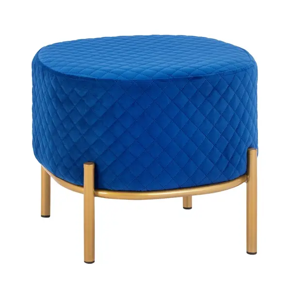Taburet ANATOLY Ø42 CM - Blue