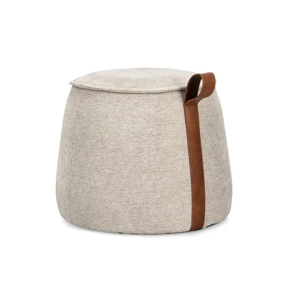Taburet ANILA LIGHT GREY Ø50 CM - Grey