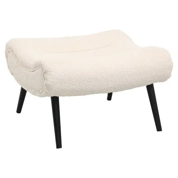 Taburet BARNES BOUCLE 68 x 58 CM - Cream