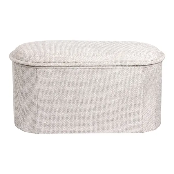 Taburet cu depozitare, Trebia, Pako, Crem 76x38x38 cm