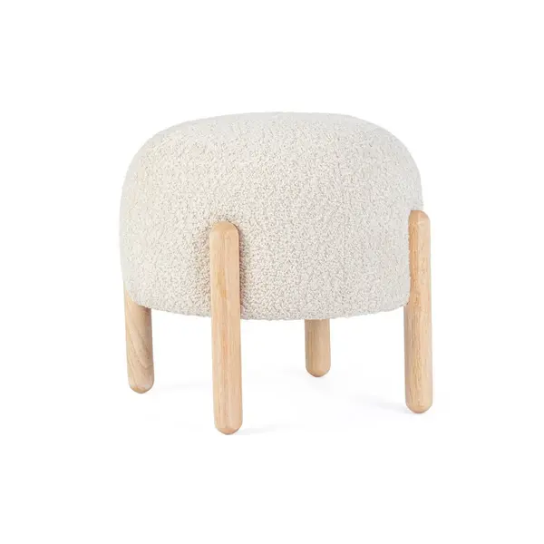 Taburet DAYLA Ø45 CM - Cream