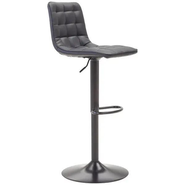 Taburet De Bar din metal, textil, negru