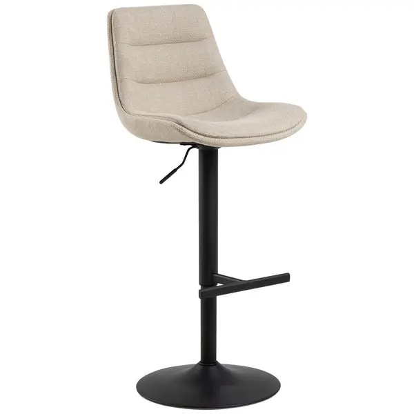 Taburet De Bar din textil, bej