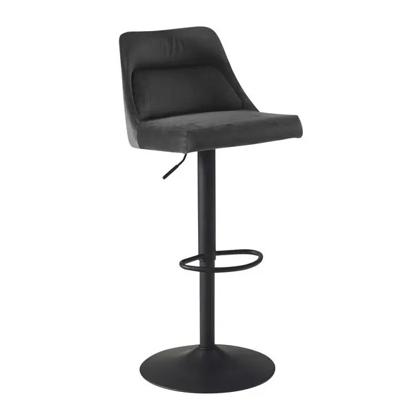 Taburet De Bar din textil, gri