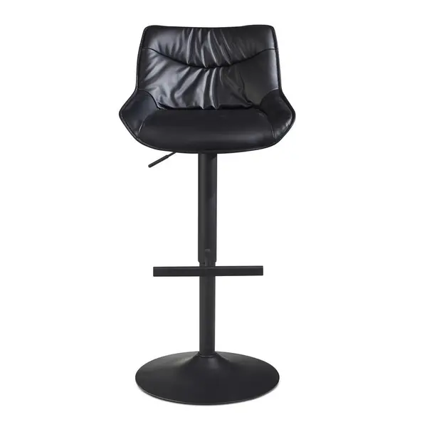 Taburet De Bar din textil, negru