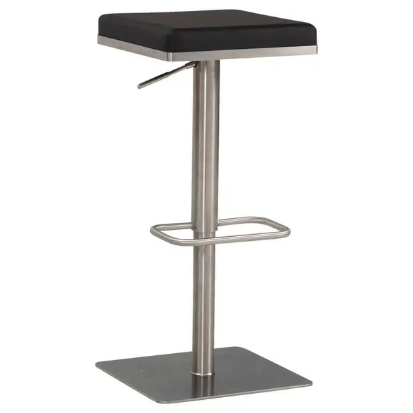 Taburet De Bar din textil, negru