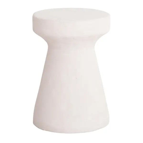 Taburet ERMIN Ø32 CM - Alb
