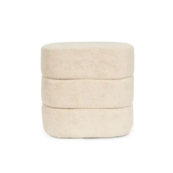 Taburet GARON Ø43 CM - Beige