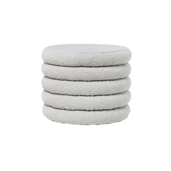 Taburet HINDA Ø40 CM - Grey