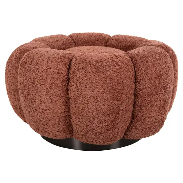 Taburet KRASKO BOUCLE Ø60 CM - Roz