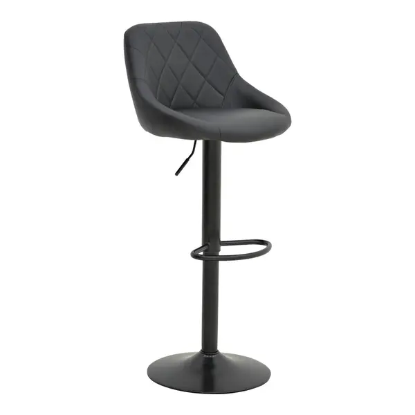 Taburet pliabil bar cu baza, neagra, 47x49x112 cm