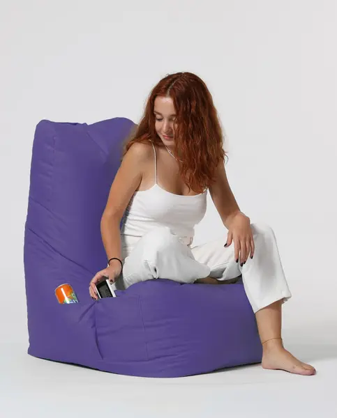 Taburet puf beanbag de gradina Diamond Mov