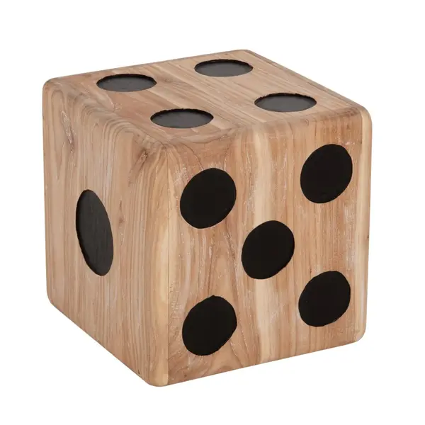 Taburet ROLING DICE 40 CM - Lemn