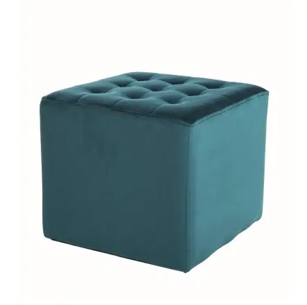 Taburet ROSSO VELVET 39 CM - Turquoise