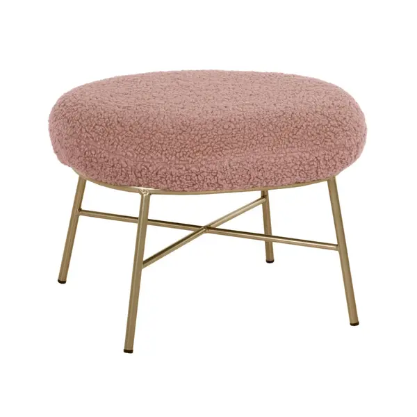 Taburet TRESS BOUCLE 56 x 47 CM - Roz