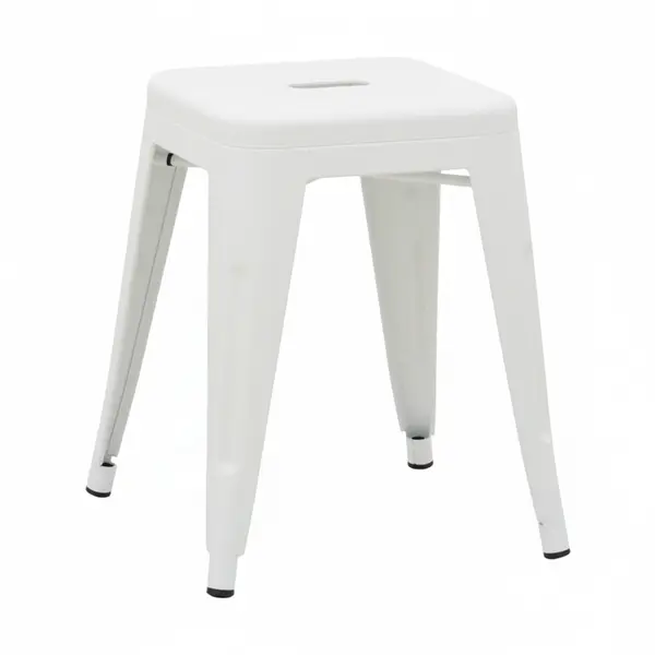 Taburet Utopia Alb 30x30x45 cm