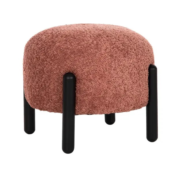 Taburet VIVOS BOUCLE Ø45 CM ROZ - Roz