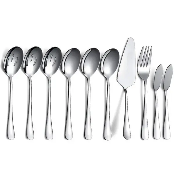 Tacamuri, 18/0 Inox, Argintiu, 10 Bucati, Berglander