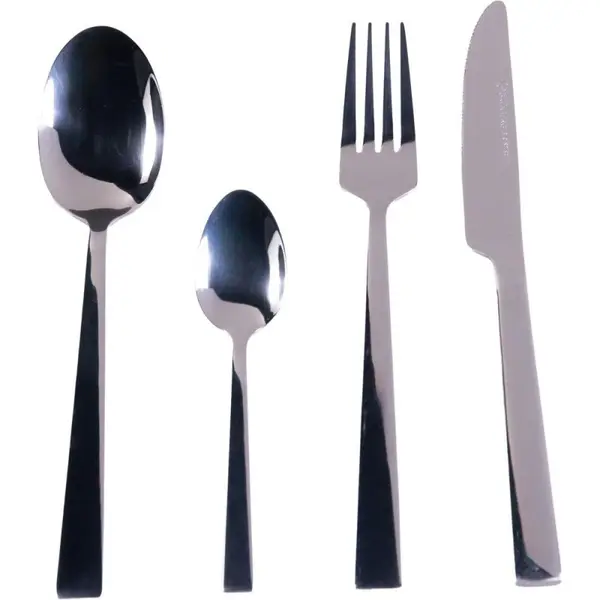 Tacamuri din Inox, 24 Piese, Argintii, Grunberg