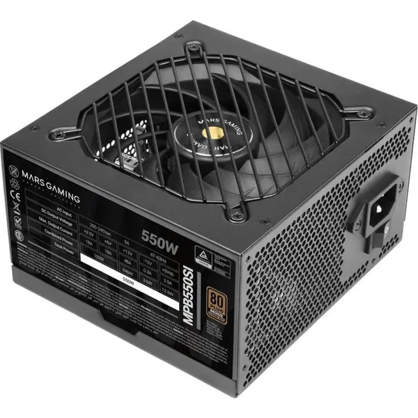 TACENS Sursa alimentare TACENS Mars MPB550SI, 80+ Bronze, 550 W, 24-pin ATX, Negru