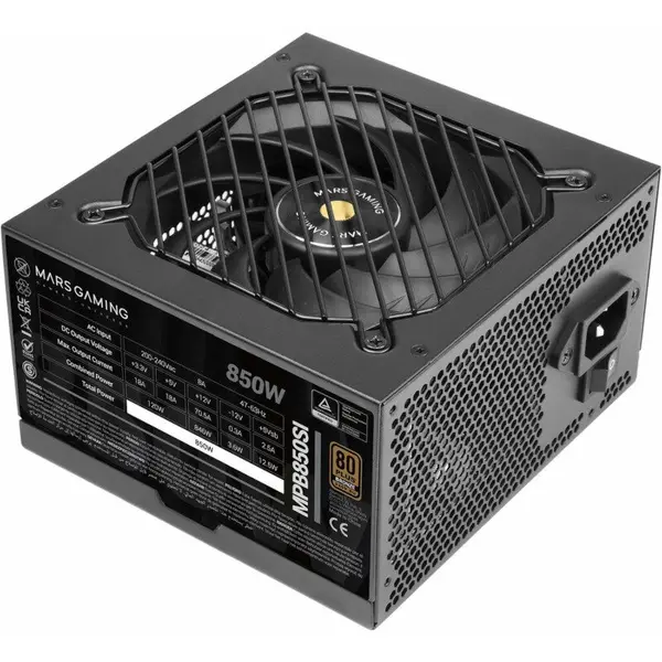 TACENS Sursa alimentare TACENS Mars MPB850SI, 80+ Bronze, 850 W, 24-pin ATX, Negru