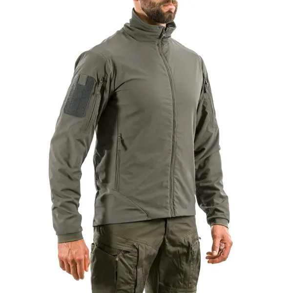 TACTICAL SOFTSHELL JACKET - MODEL HUNTER FZ GEN.3 - BROWN GREY