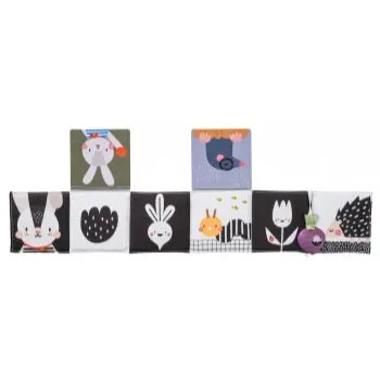 Taf Toys Pram Book Urban Garden carte educativă contrastantă