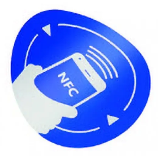 Tag NFC autoadeziv, rotund, albastru NFC-3016BL