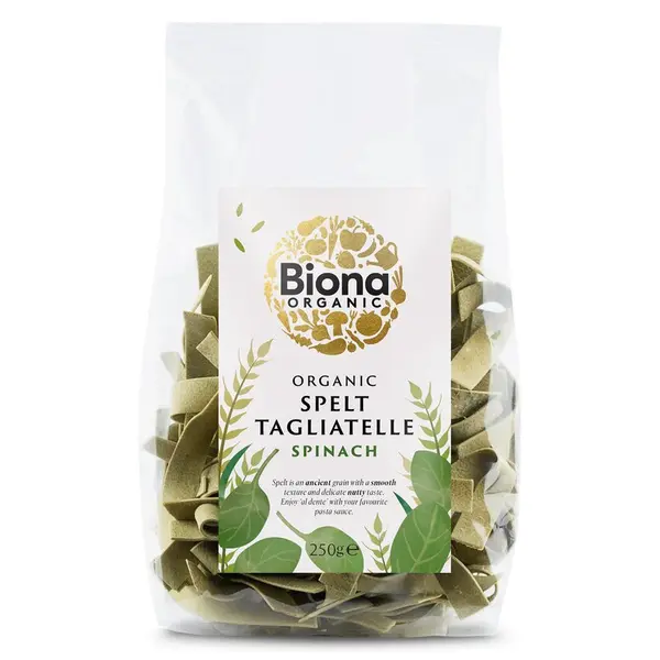 Tagliatelle din spelta cu spanac bio 250g Biona