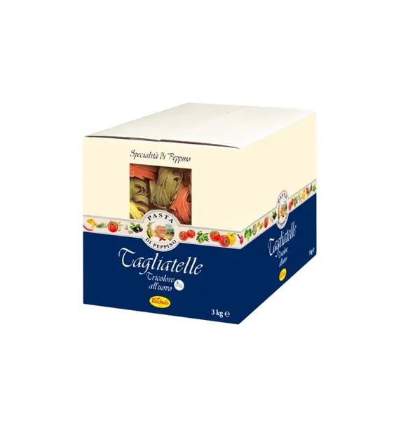 Tagliatelle tricolore din grau dur cu ou 3kg