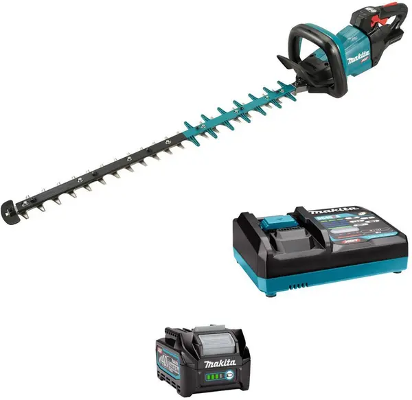 Tăietor electric pentru tuns gard viu Makita - UH005GD201, 40 V XGT, 75 cm, 2 x 4 Ah Li-ion