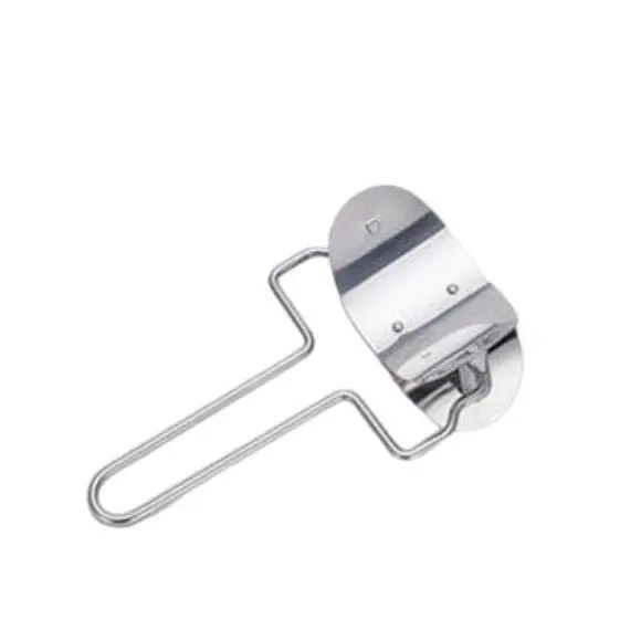 Taietor metalic aluat galuste,argintiu16.5x9.5 cm