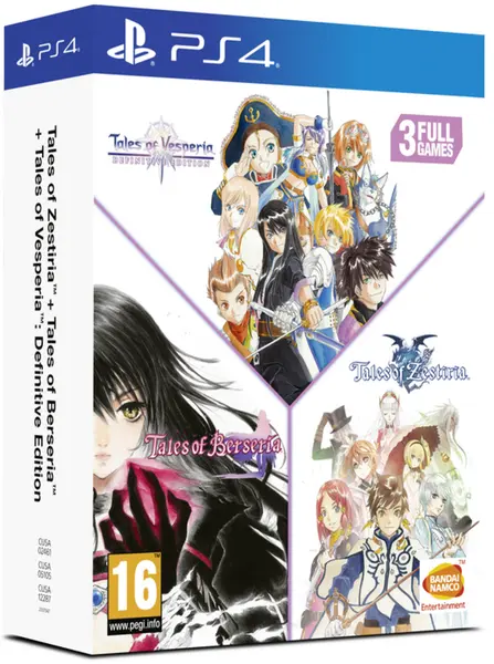 Tales of Vesperia + Tales of Berseria + Tales of Zestiria Compilation PS4