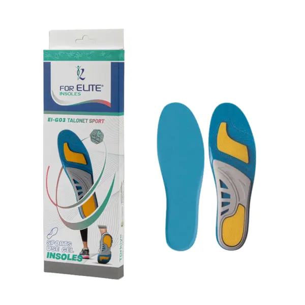 Talonete For Elite Sports Use Gel, pentru barbati, tehnologie cu gel activ si structura 3D cu 3 densitati diferite, usor de decupat, marimea 40 - 45