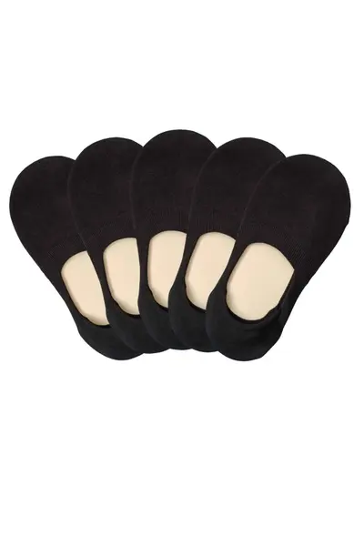 Talpici low-cut dama Basic Black – set 5 perechi (Marime sosete: 35/38)
