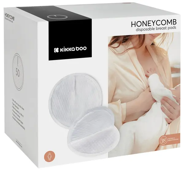 Tampoane de san de unica folosinta Kikka Boo - Honeycomb, 50 buc