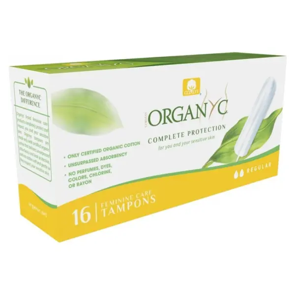 Tampoane din Bumbac Organic Regular, 16 Buc, Organyc Bio