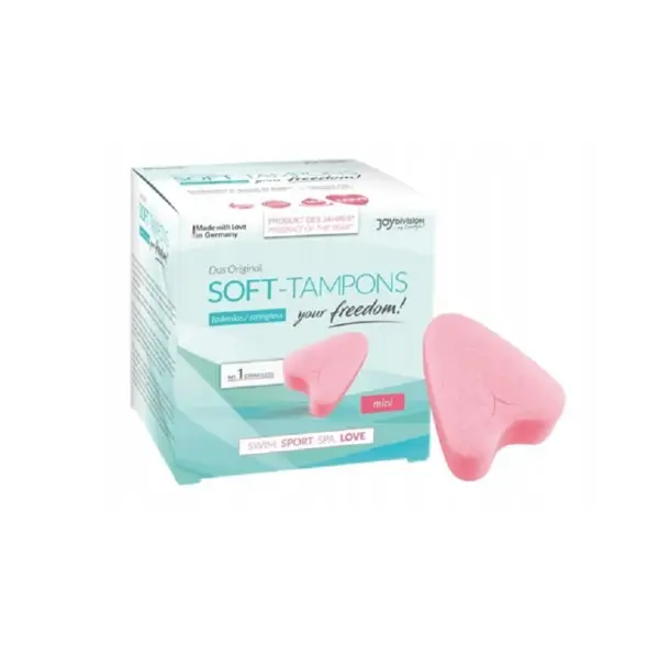 Tampoane intime JoyDivision – Soft Tampons Mini, pentru contact sexual în timpul menstruației, 3 buc