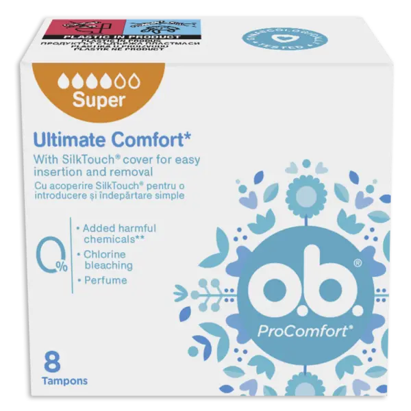 Tampoane Procomfort super, 8 bucati, O.B.