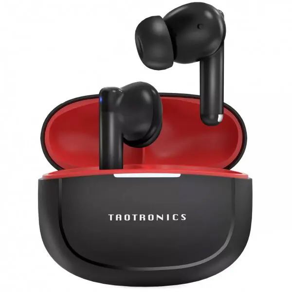 Taotronics Casti wireless TaoTronics TT-BH1120, Bluetooth 5.3, IPX5, Autonomie 30 de ore, Negru