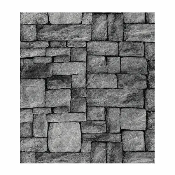 Tapet 3D Autoadeziv model Caramida Piatra Gri 70x77cm Decorativ
