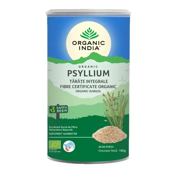 Tarate Bio de Psyllium Integrale, 100 g, Organic India