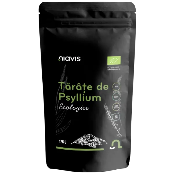 Tarate de Psyllium ecologice, 125g, Niavis