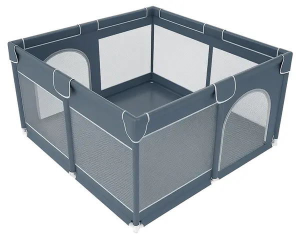 Țarc de joacă Choc Chick - Playpen 3.0 Square, 130 x 130 cm, gri