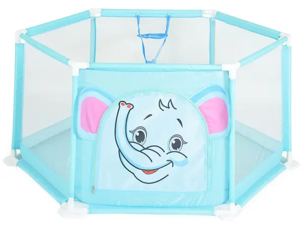 Țarc de joacă Mony Toys - Cu 50 mingi, 146 cm, albastru
