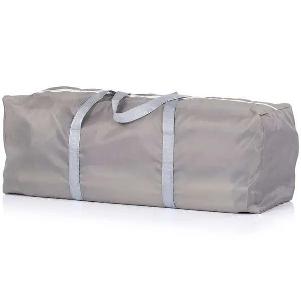 Tarc de joaca pentru copii 180x120 cm Chipolino Lotus Beige, 2 inele ajutatoare si usa cu fermoar