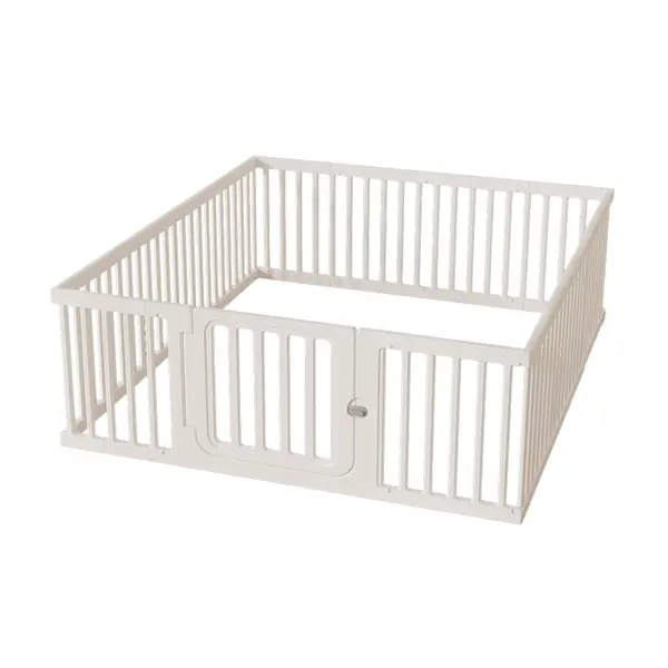 Tarc de joaca pentru copii Nichiduta Safe Play White, 150 x 180 x 67cm, cu poarta de siguranta, covoras si 100 bile incluse