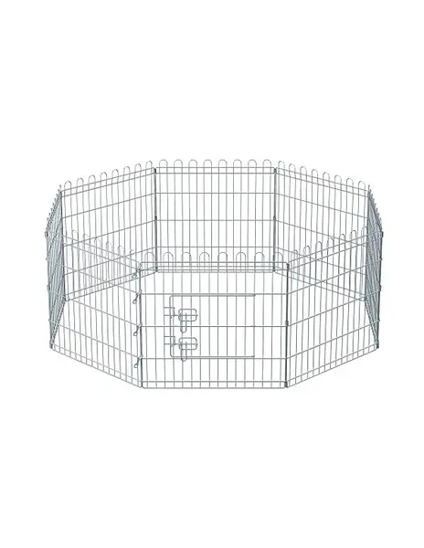 Tarc pentru animale de companie, Feandrea, Argintiu, ‎PPK001W01, 159 x 159 x 61 cm