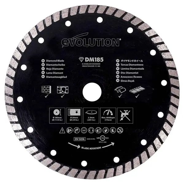 Tarcza diamentowa Evolution 185 mm