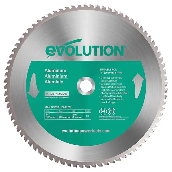 Tarcza TCT do aluminium Evolution 355 mm 80T
